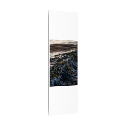 Dark Japandi Ocean Wave in Dawn | Moody Minimal Canvas Art