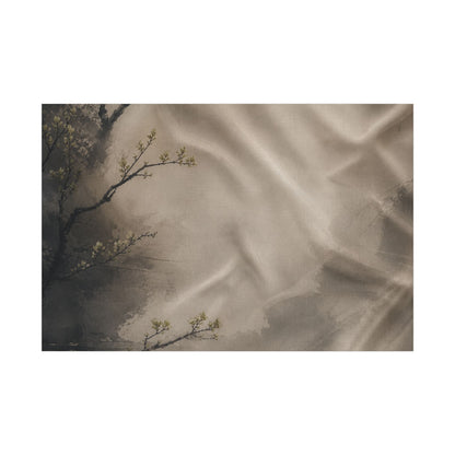 Silk Drape Canvas Art | Spring Japandi Japanese Pattern Art