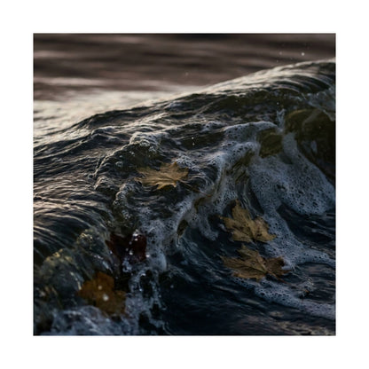 Mono No Aware Ocean Wave Wall Art Print - Dark Japandi Moody Minimal