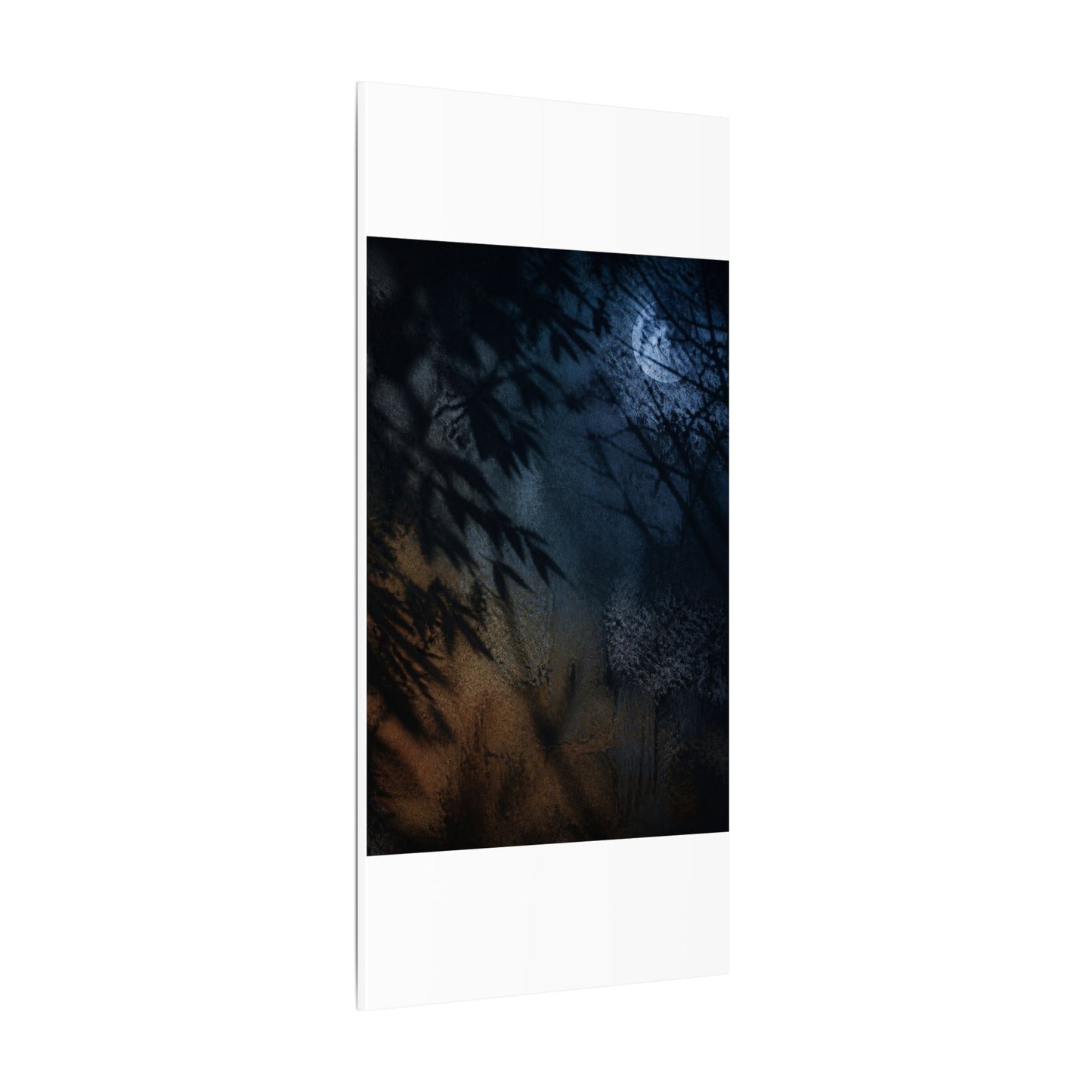 Kanso Shadow Play Canvas Art - Dark Japandi Shadow Zen