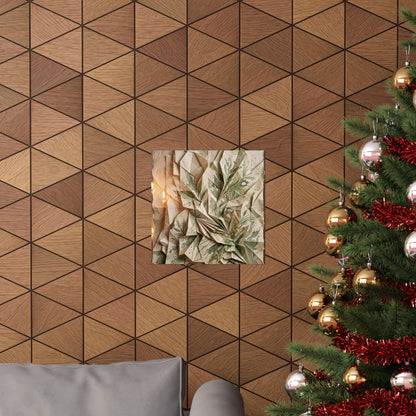 Cozy Paper Fold Wall Art Print - Texture Japandi