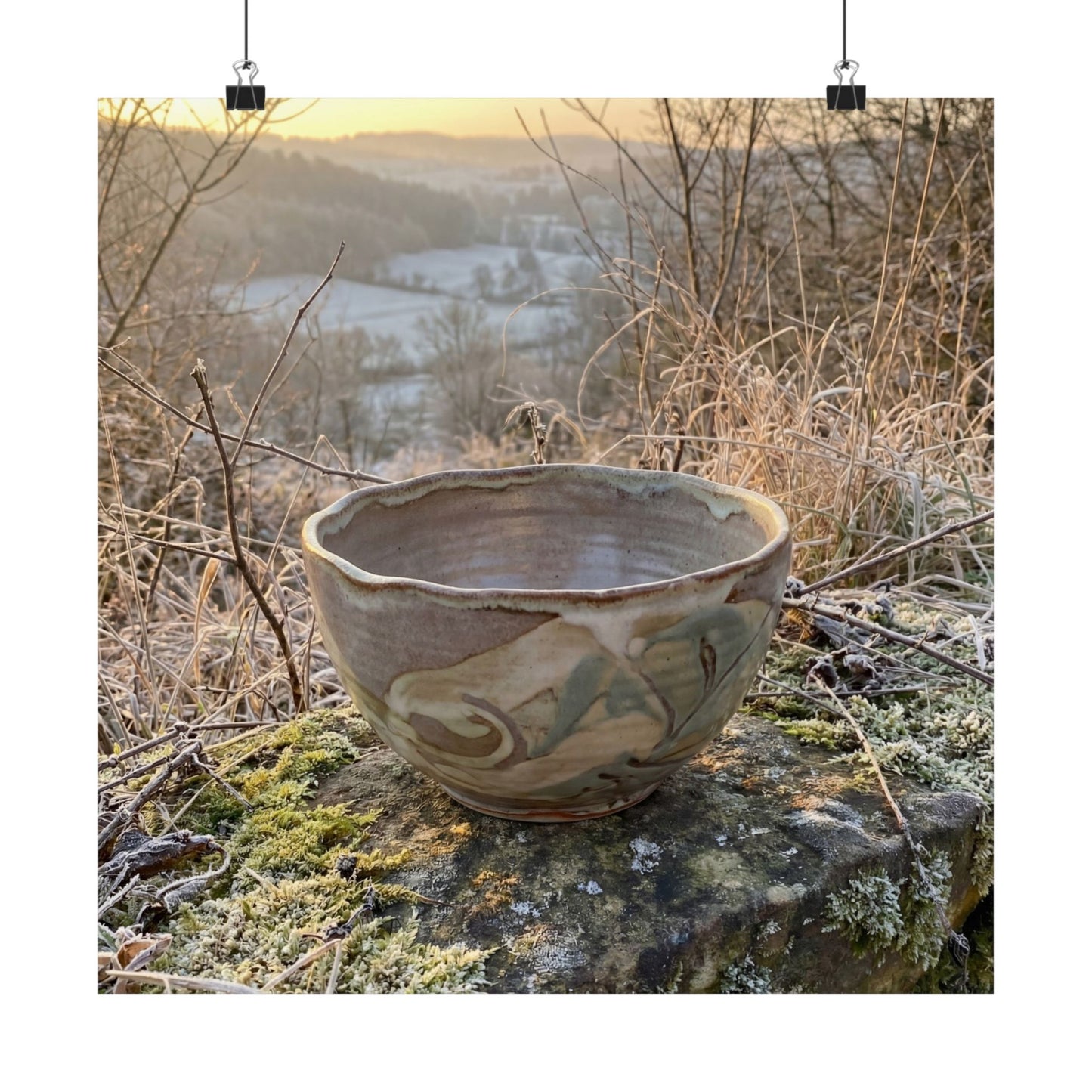 Shibui Ceramic Bowl Wall Art Print - Japandi Japanese Pattern