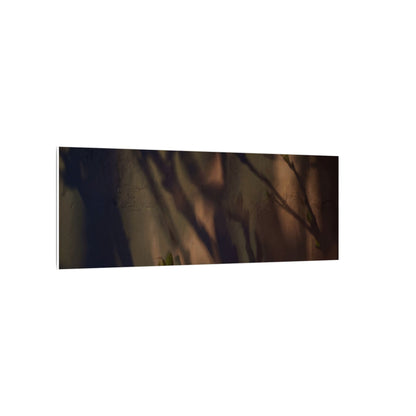 Candlelight Shadow Play Canvas Art - Dark Japandi Shibui