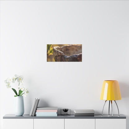 Golden Hour Ceramic Bowl Canvas Art - Dark Japandi Ma