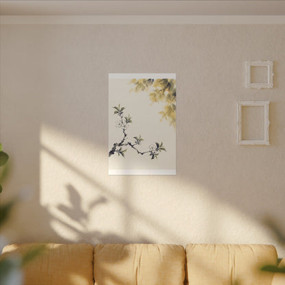 Kanso Cherry Blossom Canvas Art - Zen Sumi E