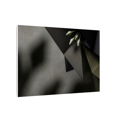 Paper Fold Moody Minimal Canvas Art | Luxurious Dark Japandi Art