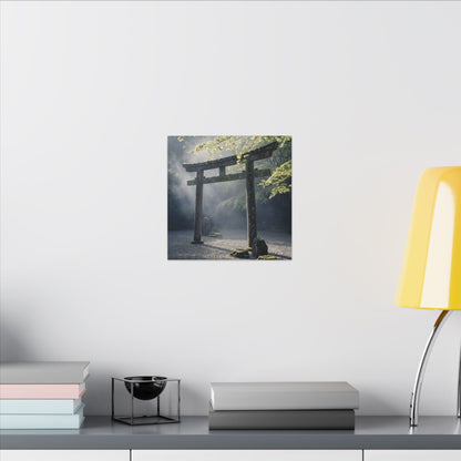 Torii Gate Canvas Art | Spring Zen Karesansui Art