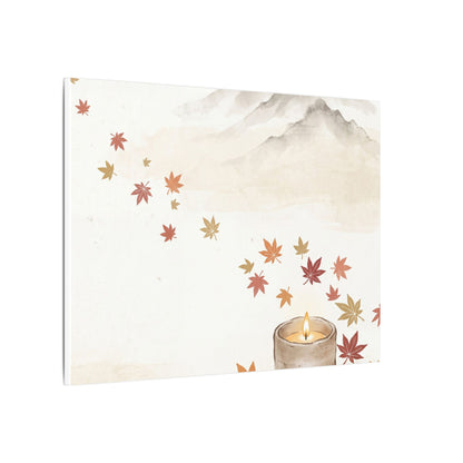Earthy Mountain Mist Canvas Art - Japanese Pattern Japandi
