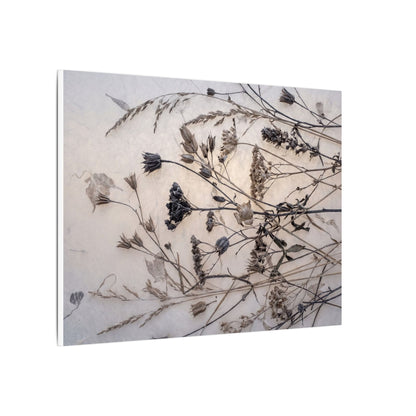 Elegant Dried Flowers Canvas Art - Japanese Pattern Japandi