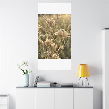 Summer Dried Flowers Minimal Line Canvas Art | Cozy Decor