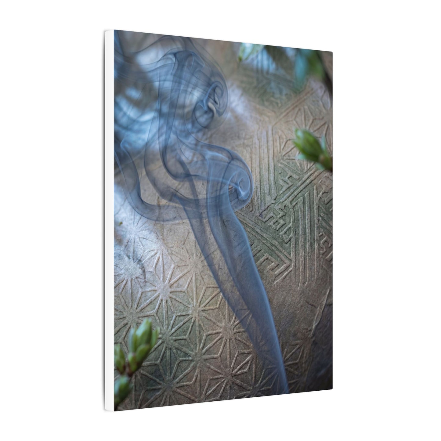 Spring Incense Smoke Japanese Pattern Canvas Art | Neutral Decor