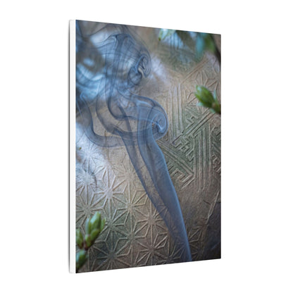 Spring Incense Smoke Japanese Pattern Canvas Art | Neutral Decor