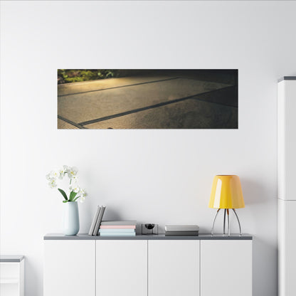 Dark Japandi Tea Ceremony in Golden Hour | Dark Texture Canvas Art