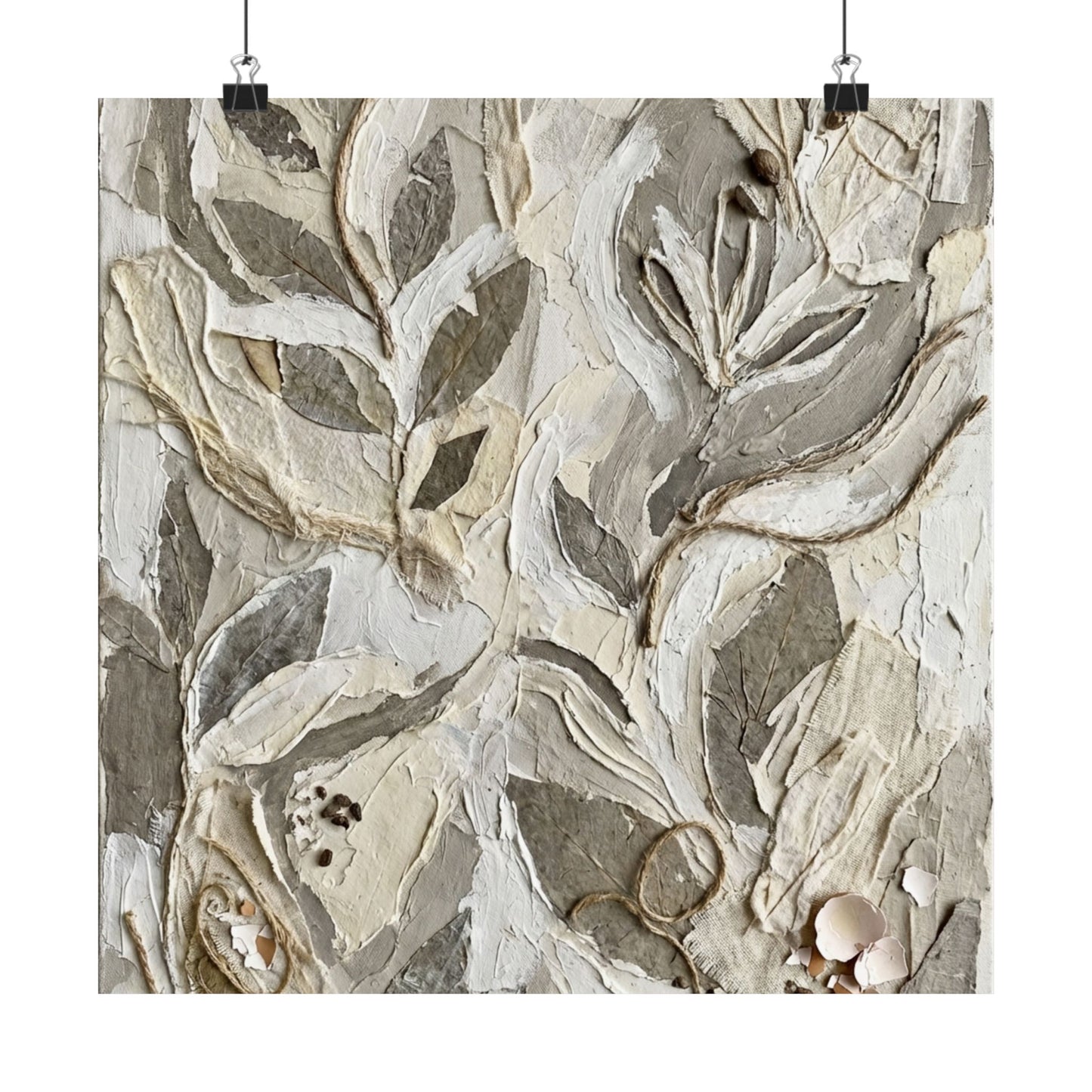 Japandi Textured Wall Art Print