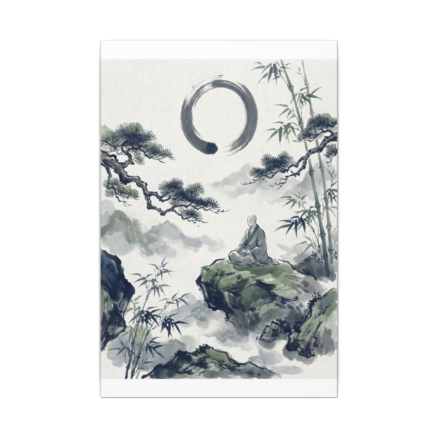 Zen Sumi-e Canvas Art