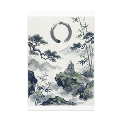 Zen Sumi-e Canvas Art