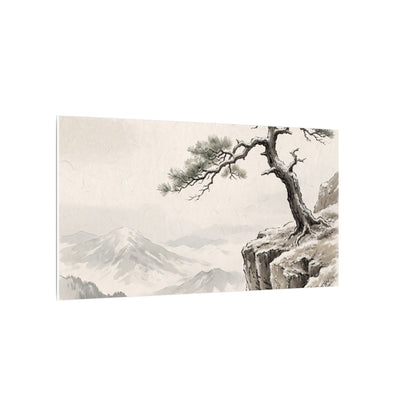 Seijaku Pine Tree Canvas Art - Japandi Japanese Pattern