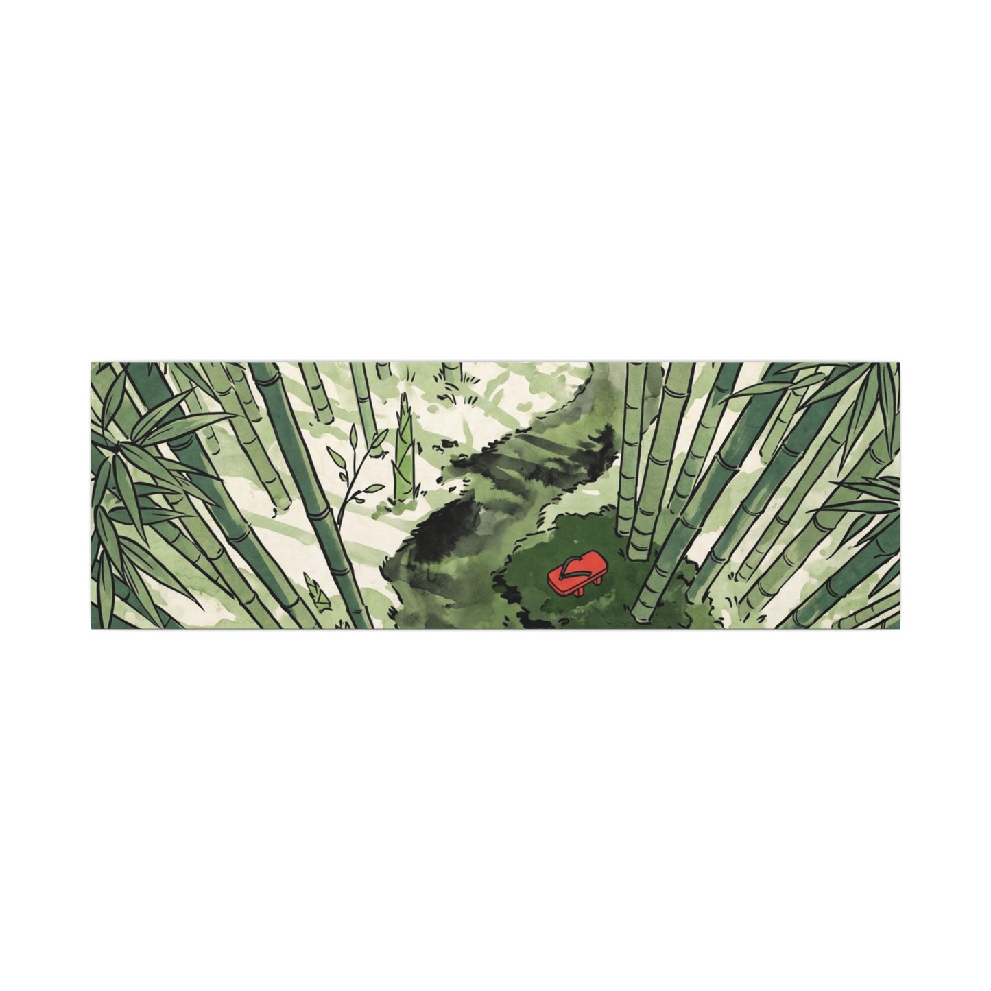 Peaceful Bamboo Grove Canvas Art - Ukiyo E Inspired Zen