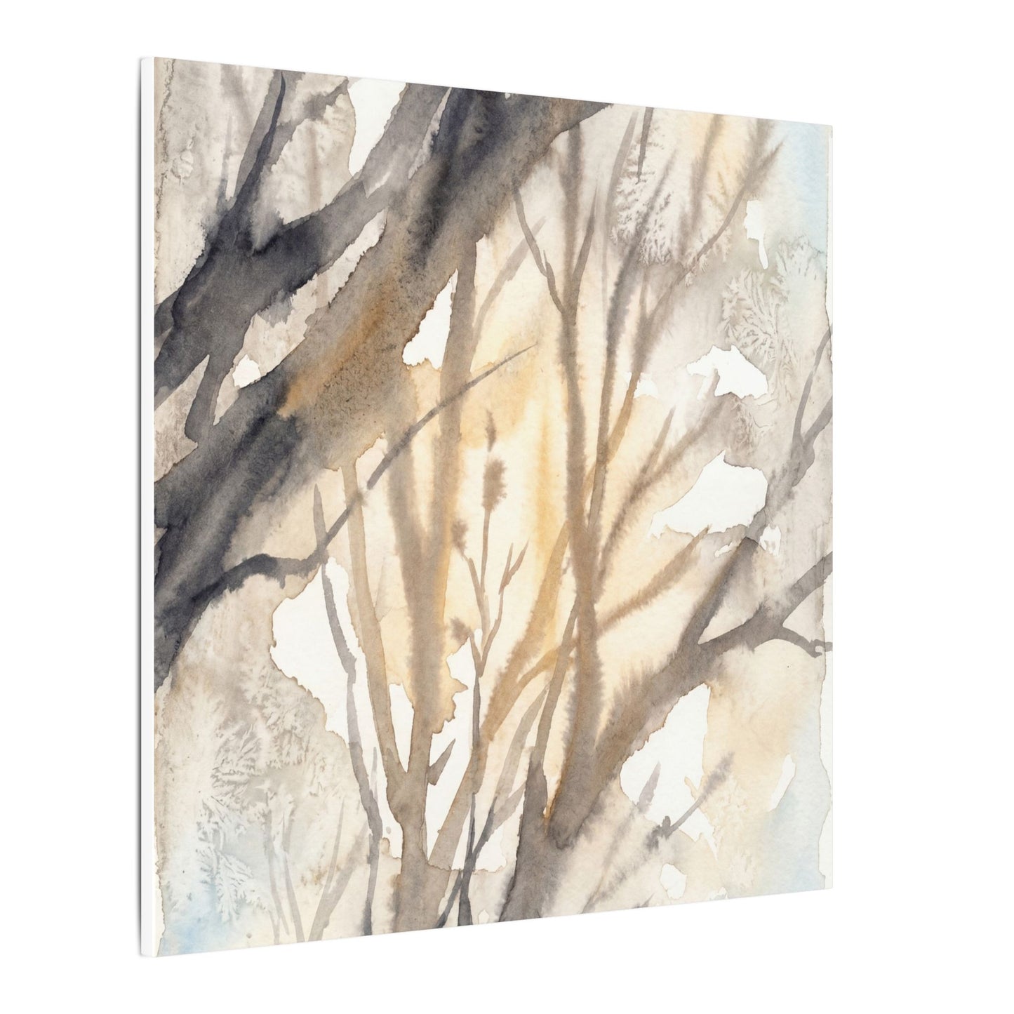 Ma Shadow Play Canvas Art - Japandi Watercolor