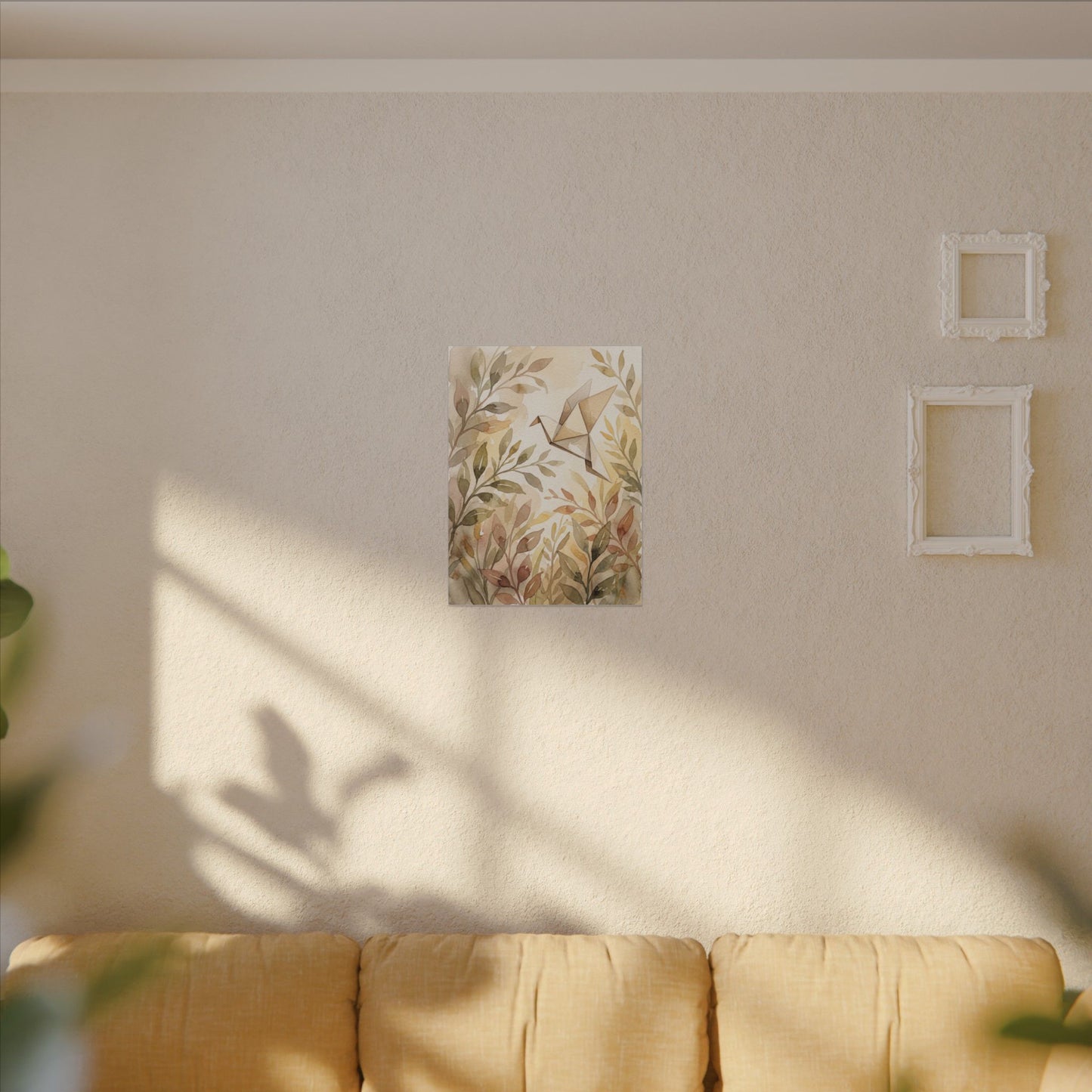 Fukinsei Paper Fold Canvas Art - Japandi Watercolor