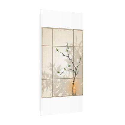 Shoji Screen Spring Canvas Art | Japandi Cozy Design