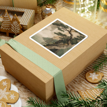 Pine Tree Summer Sticker | Japandi Cozy Design