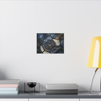Resilient Broken Pottery Canvas Art - Gold Vein Kintsugi