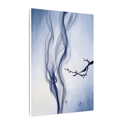 Incense Smoke Spring Canvas Art | Zen Tranquil Design