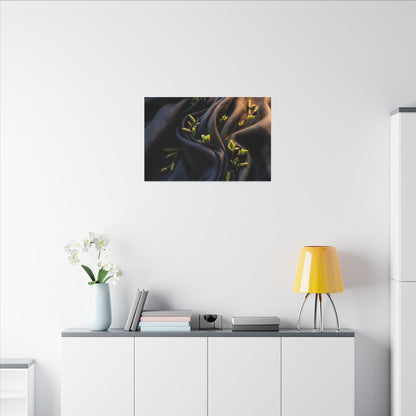 Spring Silk Drape Moody Minimal Canvas Art | Luxurious Decor