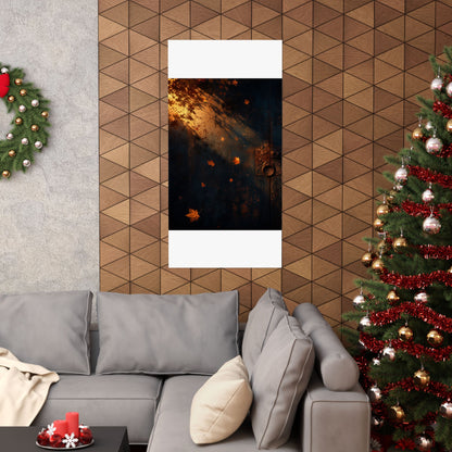 Rust Patina Wall Art Print | Autumn Dark Japandi Shadow Zen Art