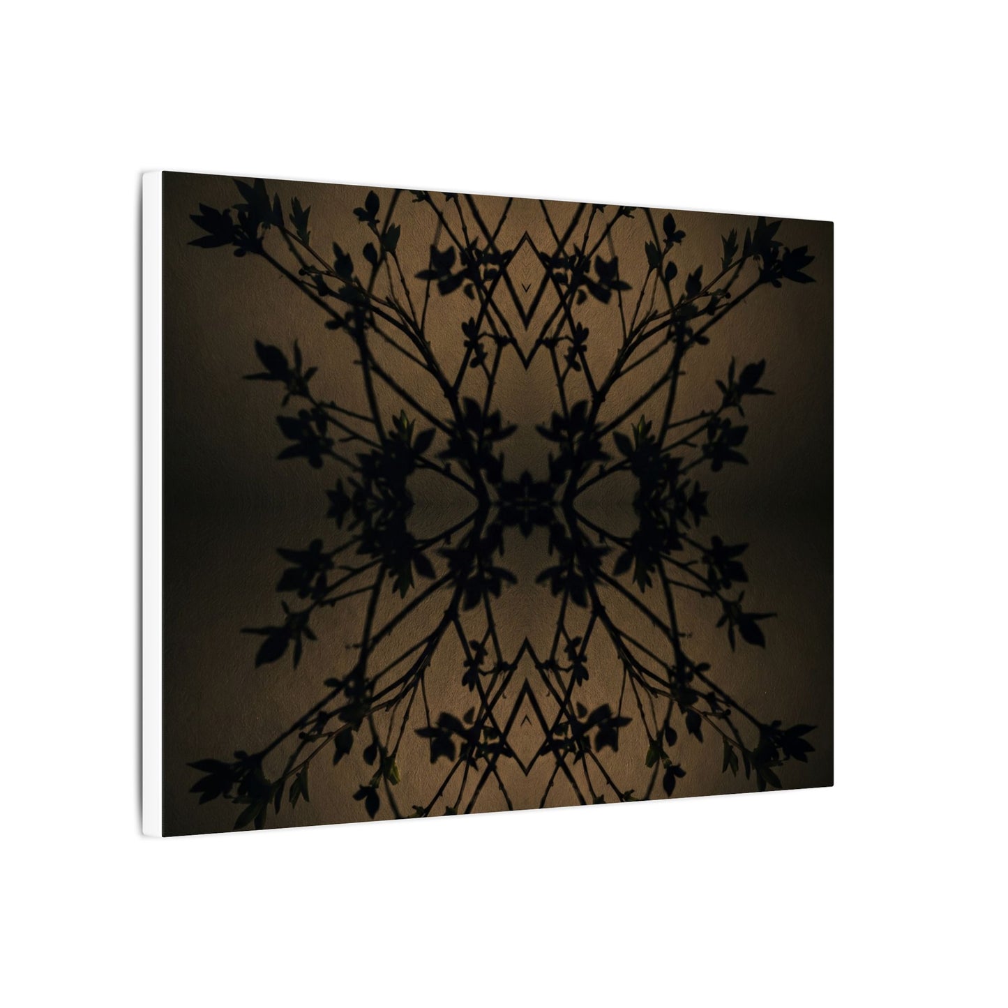 Golden Hour Shadow Play Canvas Art - Dark Japandi Seijaku