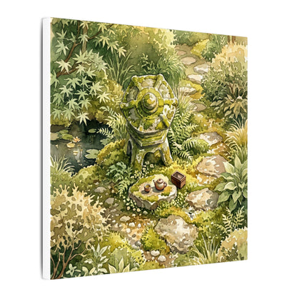 Datsuzoku Stone Lantern Canvas Art - Japandi Watercolor