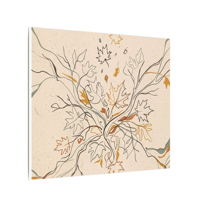 Warm Shadow Play Canvas Art - Minimal Line Japandi