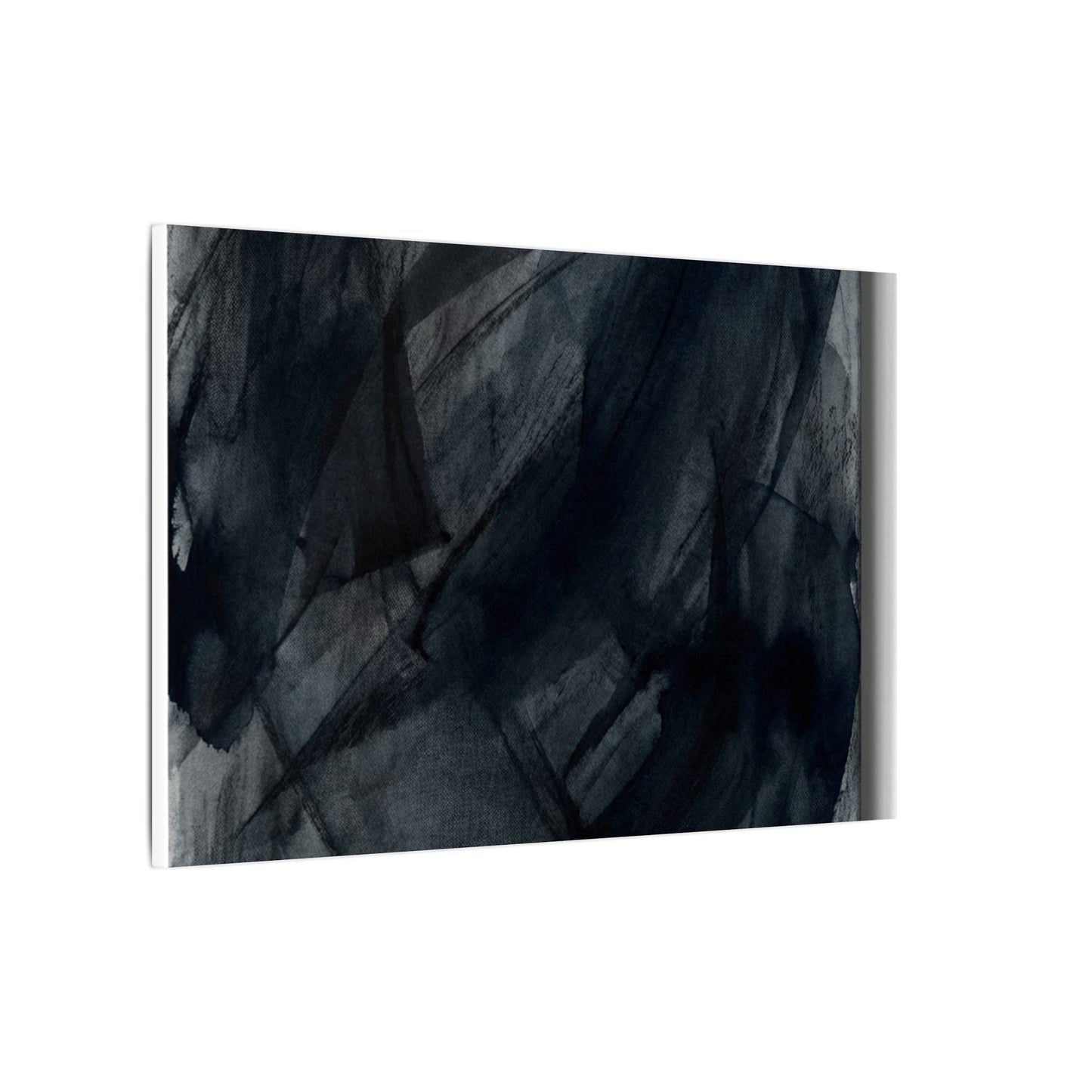 Deep Tones Dark Japandi Charcoal Canvas Art