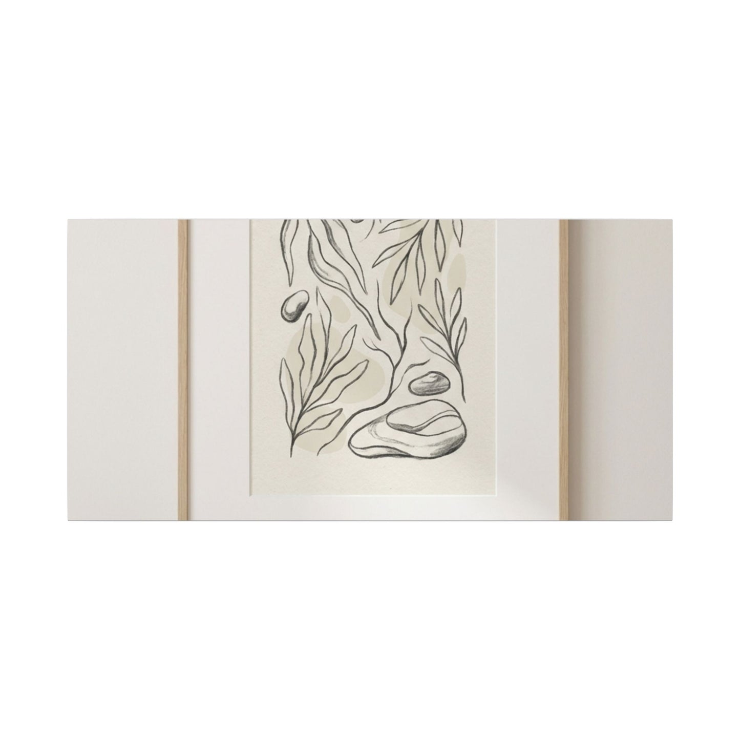 Japandi Charcoal Canvas Art