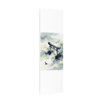 Torii Gate Sumi E Canvas Art | Serene Zen Art
