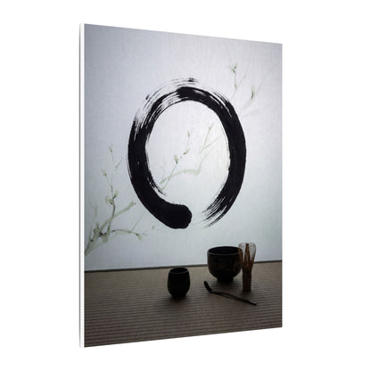 Tea Ceremony Enso Canvas Art | Peaceful Zen Art
