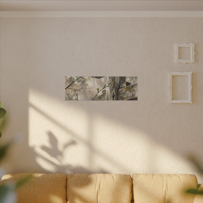 Torii Gate Spring Canvas Art | Japandi Neutral Design