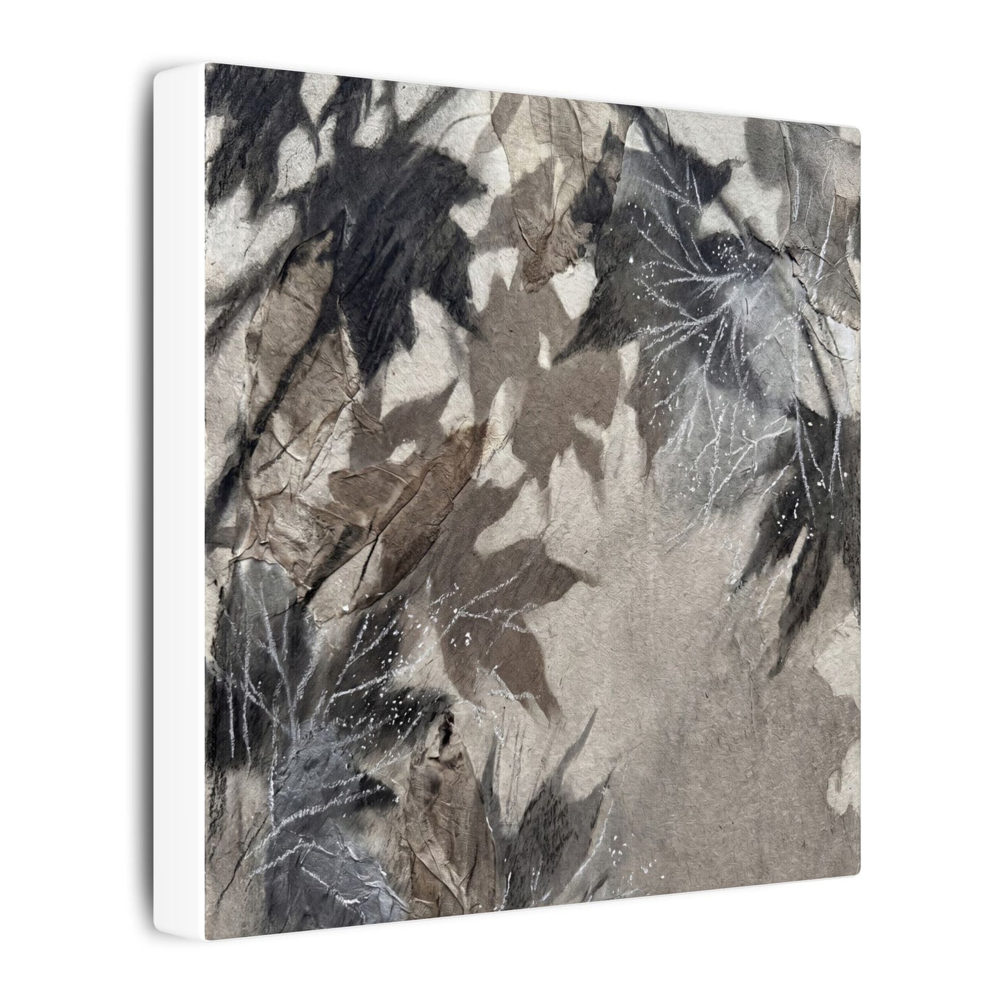 Shadow Play Texture Canvas Art | Cozy Japandi Art