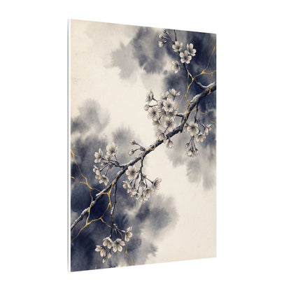Ma Cherry Blossom Canvas Art - Kintsugi Gold Vein
