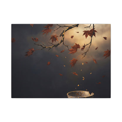 Moonlit Garden Gold Repair Canvas Art | Beautiful Kintsugi Art Art Print
