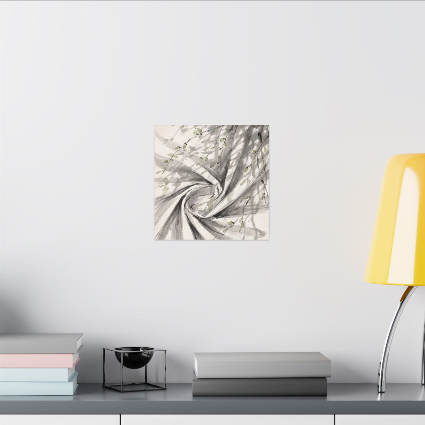 Silk Drape Spring Canvas Art | Zen Contemplative Design