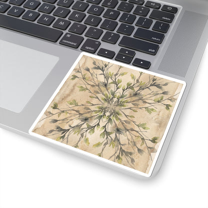 Spring Shadow Play Watercolor Sticker | Neutral Decor