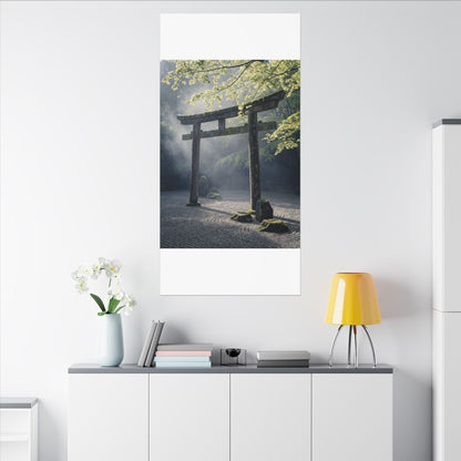 Torii Gate Canvas Art | Spring Zen Karesansui Art