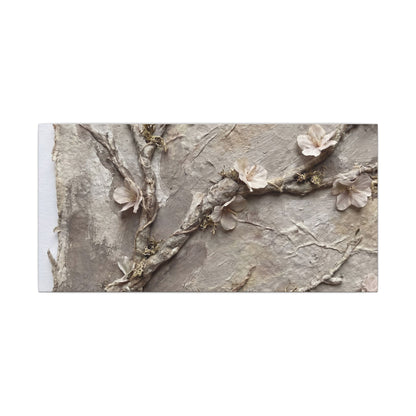 Summer Cherry Blossom Texture Canvas Art | Earthy Decor