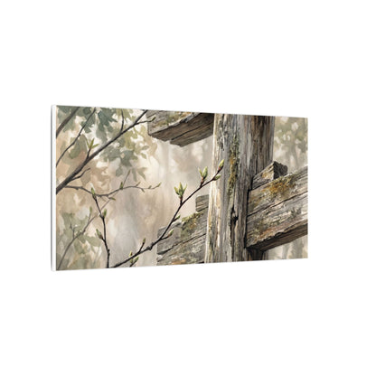 Torii Gate Spring Canvas Art | Japandi Neutral Design