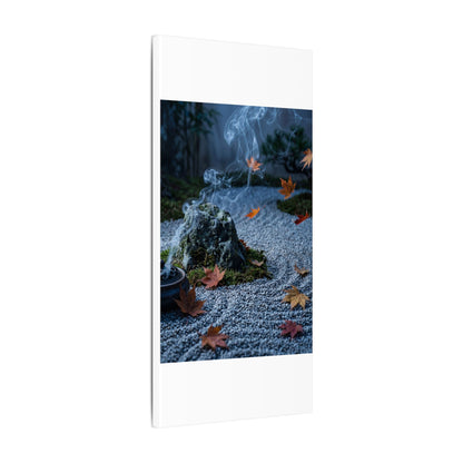 Autumn Incense Smoke Karesansui Canvas Art | Calm Decor