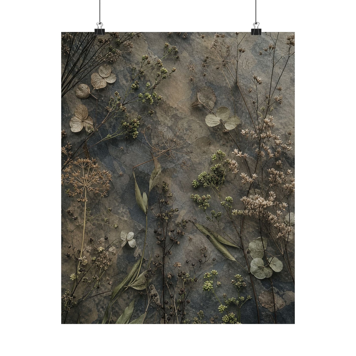 Dawn Dried Flowers Wall Art Print - Japandi Fukinsei