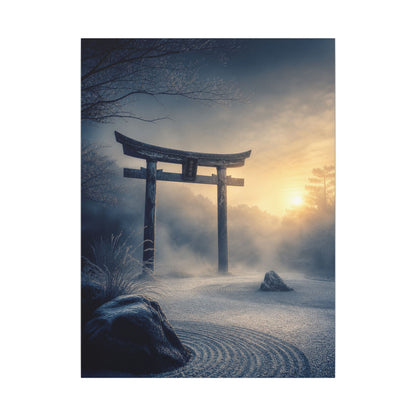 Zen Torii Gate in Golden Hour | Karesansui Canvas Art