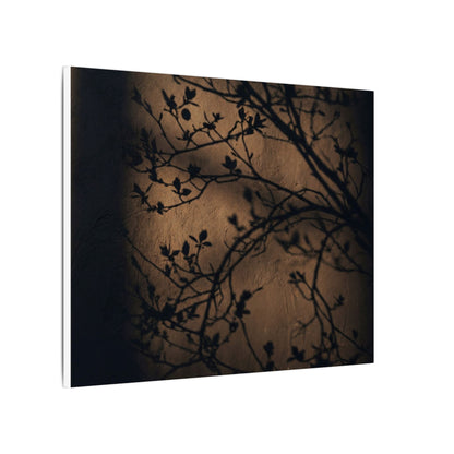 Dark Japandi Shadow Play in Golden Hour | Shadow Zen Canvas Art
